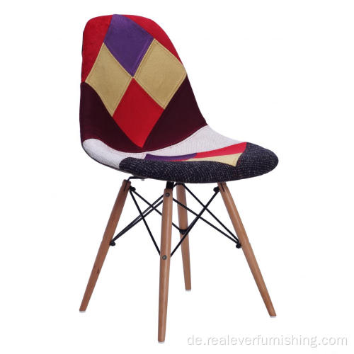 eames dsw patchwork gepolsterter stuhlreplik